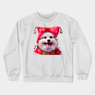 Christmas Pomeranian Puppy Crewneck Sweatshirt